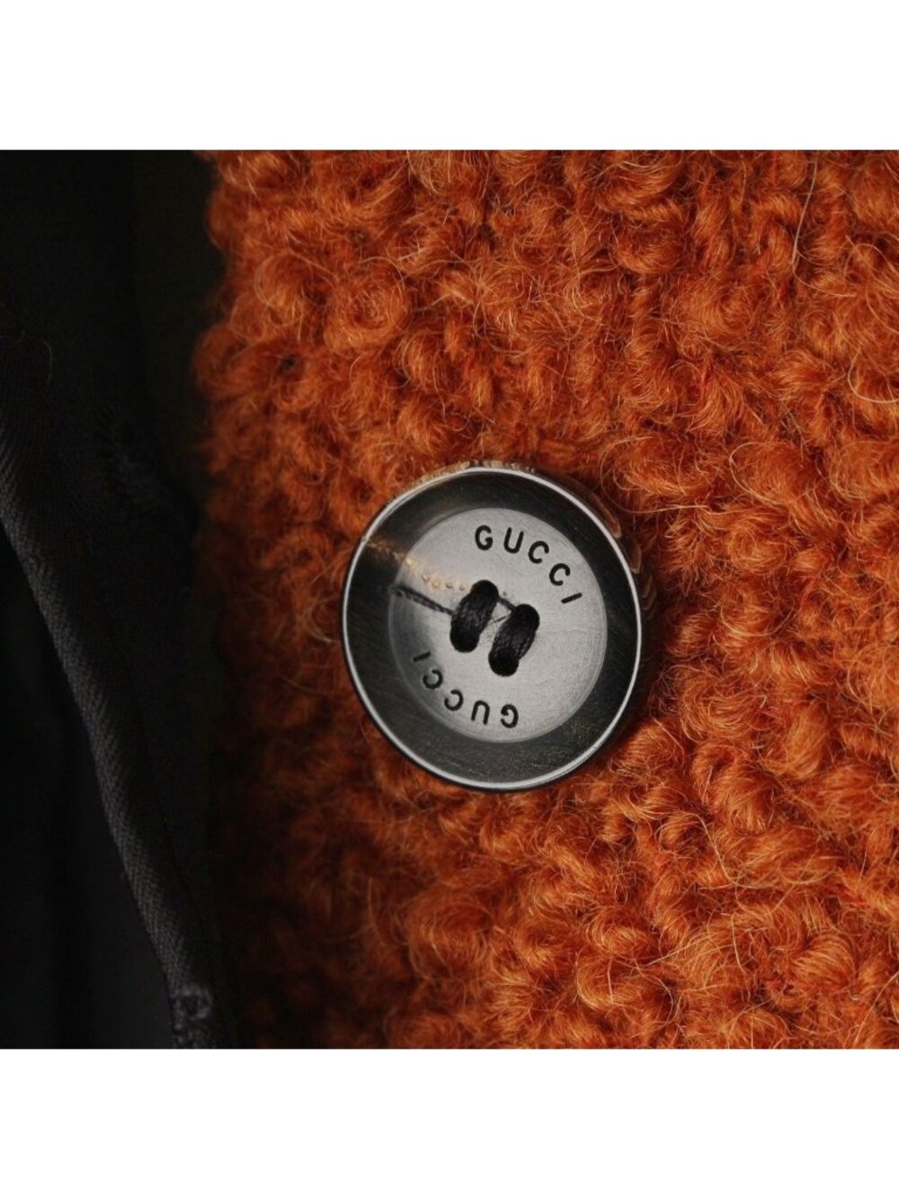 Gucci Wool Mohair Alpaca Tweed Color Jacket Brown 36 - Picture 7 of 10